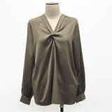 ボリューム袖フロント絞りブラウス オフィスブラウス | RAKUku | 詳細画像9