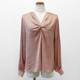 ボリューム袖フロント絞りブラウス オフィスブラウス | RAKUku | 詳細画像8