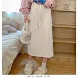 アイボリー | ウエストゴムリブタイトスカート | RAKUku