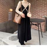 ブラック | コーデュロイ調キャミワンピース | RAKUku