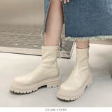 アイボリー | トラックソールショートブーツ | RAKUku