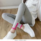 グレー | マタニティ用♪配色ラインスリットレギンス | RAKUku