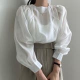 シアー シフォン 長袖 ブラウス | RAKUku | 詳細画像4 