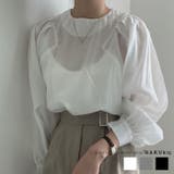 シアー シフォン 長袖 ブラウス | RAKUku | 詳細画像1 