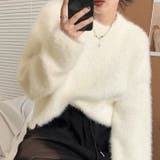 ふわふわ フェザーヤーン ニット プルオーバー 6色 | RAKUku | 詳細画像2