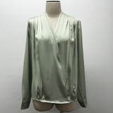 Vネック エレガント オフィスブラウス | RAKUku | 詳細画像4 