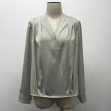 Vネック エレガント オフィスブラウス | RAKUku | 詳細画像5 