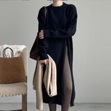 ブラック | スリットチュニック 韓国ファッション 3color | RAKUku
