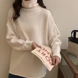 タートルネック ゆったり ニット トップス 韓国ファッション 4color | RAKUku | 詳細画像8