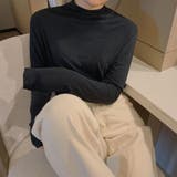 ハイネック カットソー 長袖 Tシャツ 5color 韓国ファッション | RAKUku | 詳細画像7 