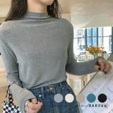 ハイネック カットソー 長袖 Tシャツ 5color 韓国ファッション | RAKUku | 詳細画像1 