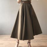 ハイウエスト シンプル フレアスカート | RAKUku | 詳細画像2 