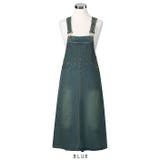 ブルー | デニムサロペットワンピース | RAKUku