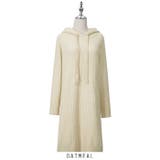 オートミール | フード付ニットワンピース 4color | RAKUku