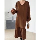 ゆったり パフスリーブロングワンピース 3color | RAKUku | 詳細画像2 