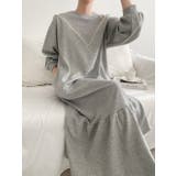 裏起毛 ゆったり ティアード ロング ワンピース 長袖 3color | RAKUku | 詳細画像10 