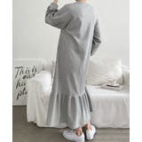 裏起毛 ゆったり ティアード ロング ワンピース 長袖 3color | RAKUku | 詳細画像11 