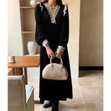 ブラック | ベロア ワンピース マキシワンピース | RAKUku