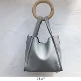 グレー | ポーチ付き 2wayトートバッグ | RAKUku