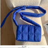 ブルー | パディング ミニーショルダーバッグ | RAKUku