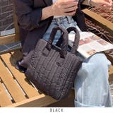 ブラック | キルティングトートバッグ | RAKUku