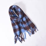 ブルー | 新23AW 柔らか マフラー レディース ストール 3color | RAKUku