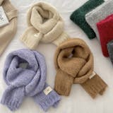 新23AW ケーブル編み ニット ストール 無地 5color | RAKUku | 詳細画像5