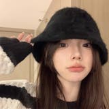アンゴラ風 フェイクファーバケットハット  4color 韓国ファッション | RAKUku | 詳細画像5 