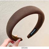 ブラウン | ファブリック シンプル カチューシャ  無地 韓国ファッション 5color | RAKUku