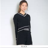 ブラック | ケーブルニットセットアップ 2color | RAKUku