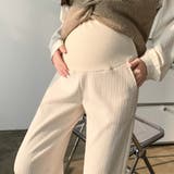 起毛 マタニティパンツ 秋 冬 ウエストゴム 防寒 2color | RAKUku | 詳細画像4