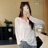 シアートップス 2点セット 透け感 秋 韓国ファッション | RAKUku | 詳細画像3 