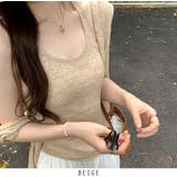 ベージュ | シアートップス 2点セット 透け感 秋 韓国ファッション | RAKUku