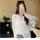 ホワイト | シアートップス 2点セット 透け感 秋 韓国ファッション | RAKUku
