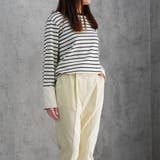 レーディス 長袖 ボーダースウェット Tシャツ カフスポイント | RAKUku | 詳細画像5 