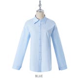 ブルー | オーバーフィット ゆったり  リボン刺? 韓国ファッション | RAKUku