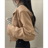 クロップ スウェード ジャケット 韓国ファッション | RAKUku | 詳細画像3
