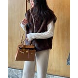 ミンク風 ベスト エレガント エコファー 韓国ファッション 暖かい | RAKUku | 詳細画像2