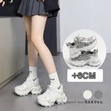 6cm 厚底 スニーカー レーディス インヒール 韓国ファッション | RAKUku | 詳細画像1