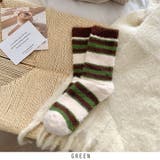 グリーン | カラフル 靴下 ソックス もこもこ ふわふわ 暖かい 可愛い ソックス | RAKUku