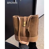 ブラウン | フェイク スエード バケット トートバッグ 秋冬  韓国ファッション | RAKUku