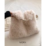 アイボリー | ファーバッグ フェイクファー ワンハンドバッグ | RAKUku