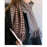 チェック柄リバーシブルマフラー 羽織り 柔らかい ストール プチプレゼント | RAKUku | 詳細画像6 