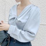 ツイストデザイン ブラウス オフィスカジュアル 4color | RAKUku | 詳細画像4 