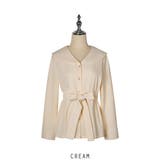 クリーム | ビッグ襟 セーラーカラー ブラウス 長袖ブラウス シルク風 韓国ファッション | RAKUku