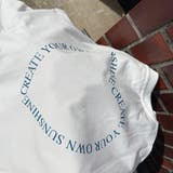 ブルー | 24NEW バッグプリント ロゴハートTシャツ 韓国ファッション | RAKUku