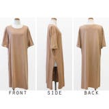 24ss NEW サイドスリットTシャツ ロング丈 ワンピーTシャツ | RAKUku | 詳細画像9 
