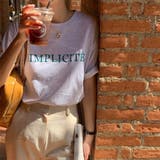 24NEW シンプル レタリング プリントTシャツ 韓国ファッション | RAKUku | 詳細画像3