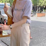 24NEW シンプル レタリング プリントTシャツ 韓国ファッション | RAKUku | 詳細画像5
