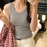 24NEW リブ生地 無地 タンクトップ キャミソール インナー 6color | RAKUku | 詳細画像5 